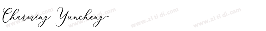 Charming Yuncheng字体转换
